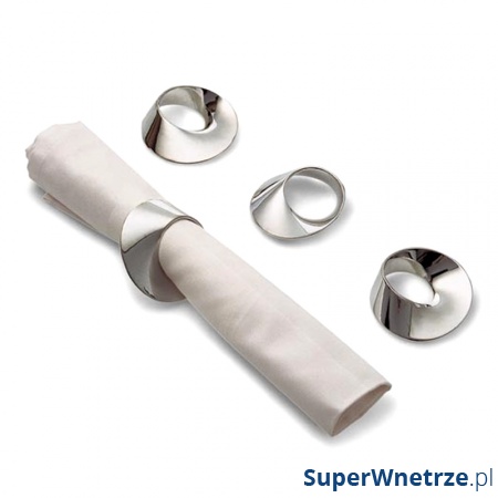 Zakręcone pierścienie na serwetki Philippi Table 4 szt.