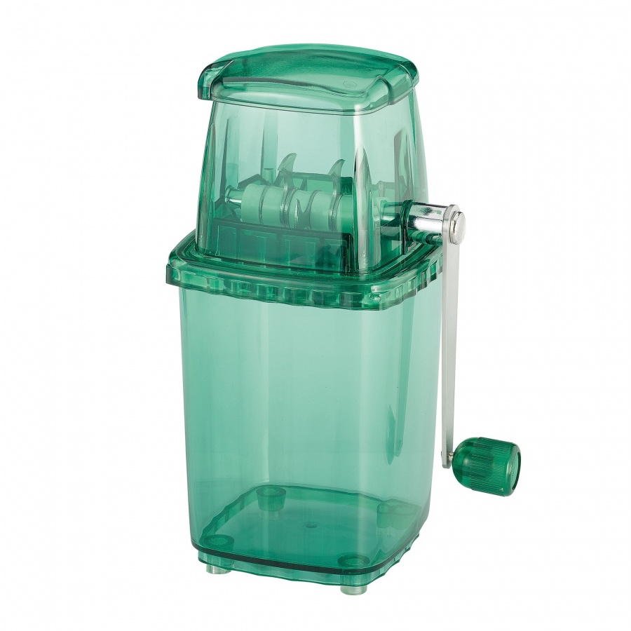 Ręczna kruszarka do lodu, 12 x 16 x 23,5 cm, zielona