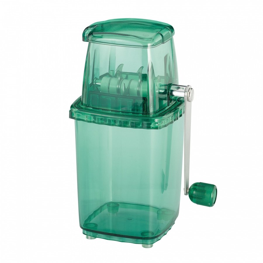 Ręczna kruszarka do lodu, 12 x 16 x 23,5 cm, zielona
