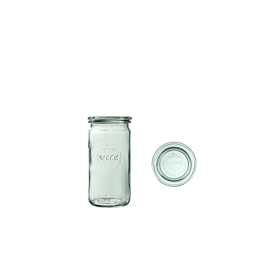 Słoik cylindryczny 340 ml z pokrywą - op. 6 szt