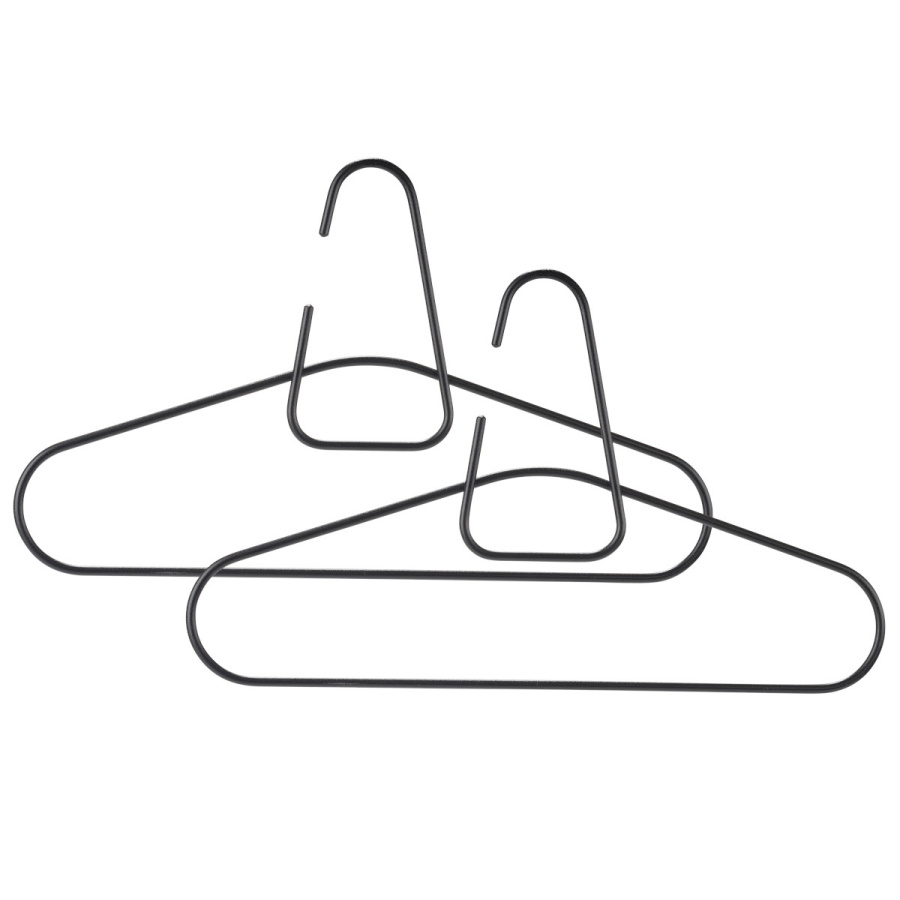 Wieszak na ubrania 2 szt. a-hanger black 12445