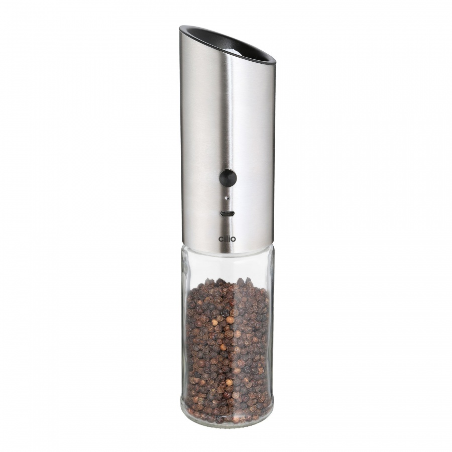 Elektryczny młynek do pieprzu lub soli, ładowany przez usb, śred. 5 x 22,5 cm