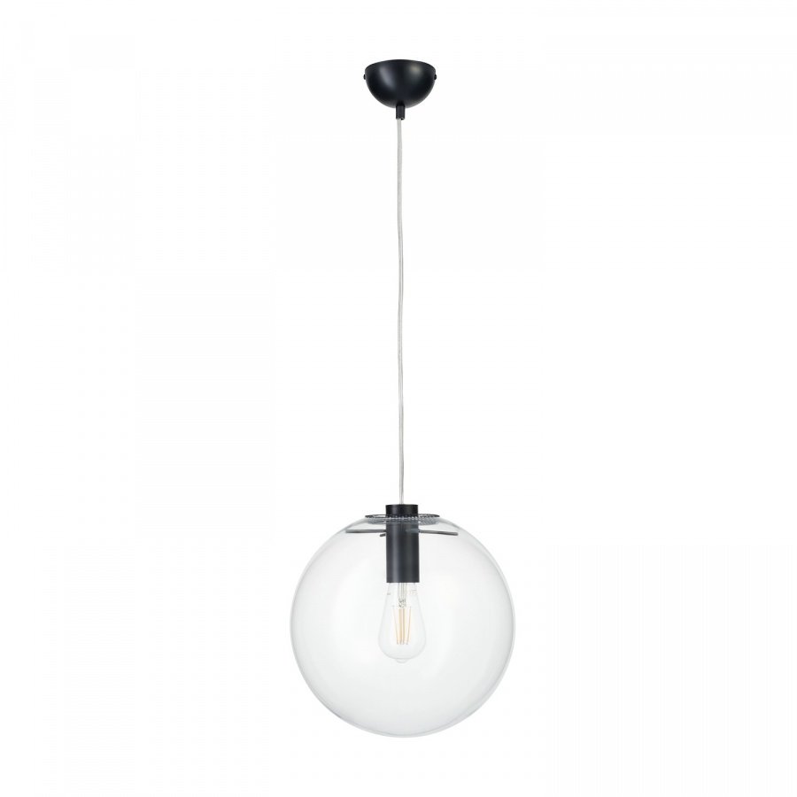 Lampa wisząca tonda czarna 30 cm