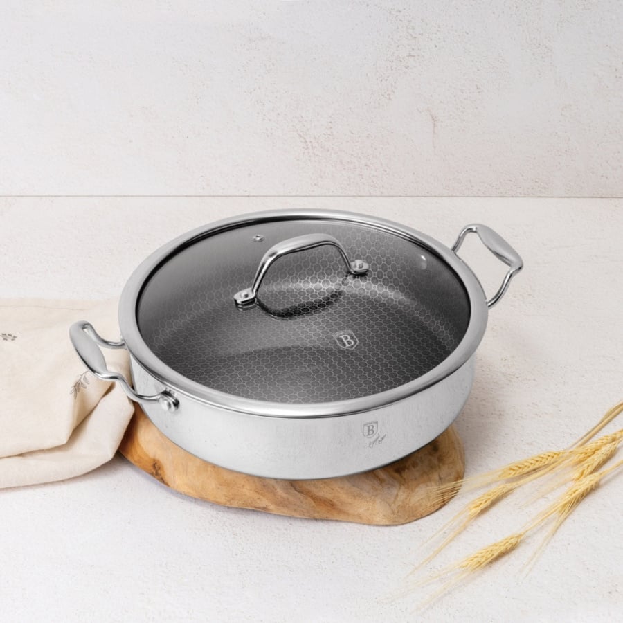 Garnek niski z pokrywką 28 cm BerlingerHaus Eternal Collection BH-8515