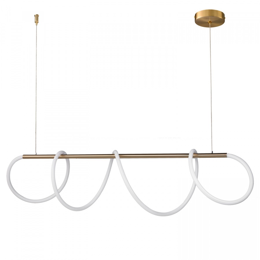 Lampa wisząca fantasia led złota 120 cm