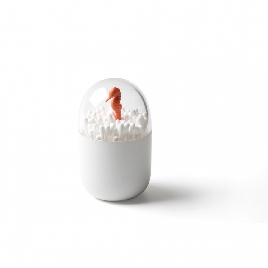 Pojemnik na patyczki do uszu Seashore biały 10314-WH