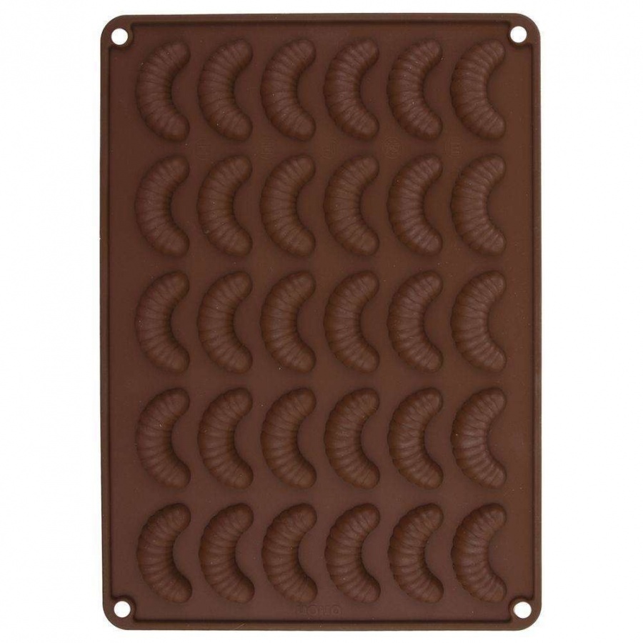 Forma do pieczenia ciastek, rogalików, silikonowa, rogaliki, 30 sztuk