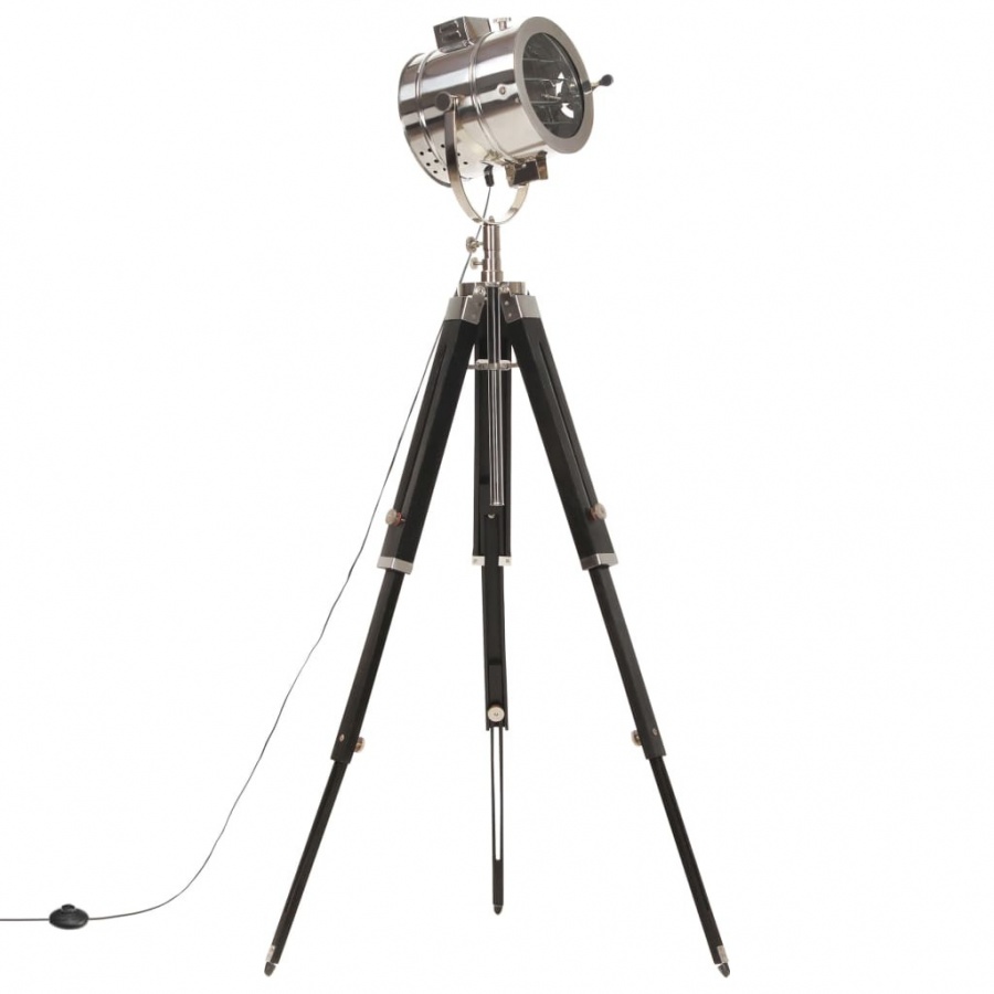 Lampa podłogowa na trójnogu, lite drewno mango, 165 cm