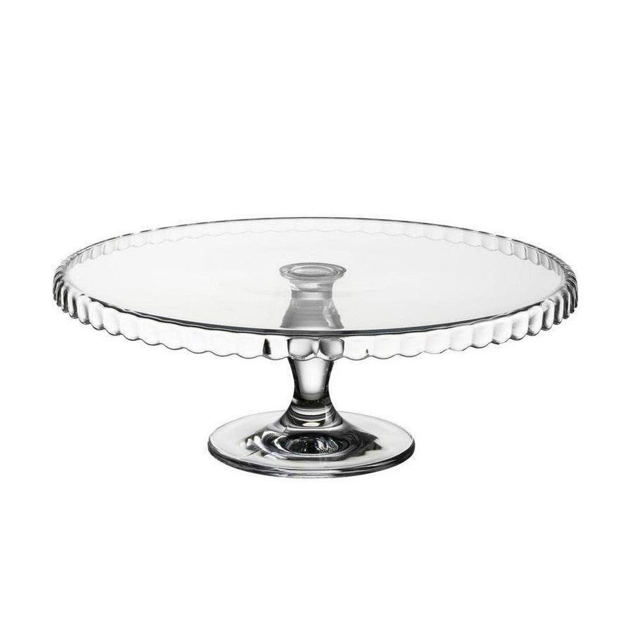 Patera taca tortownica szklana okrągła 32 cm