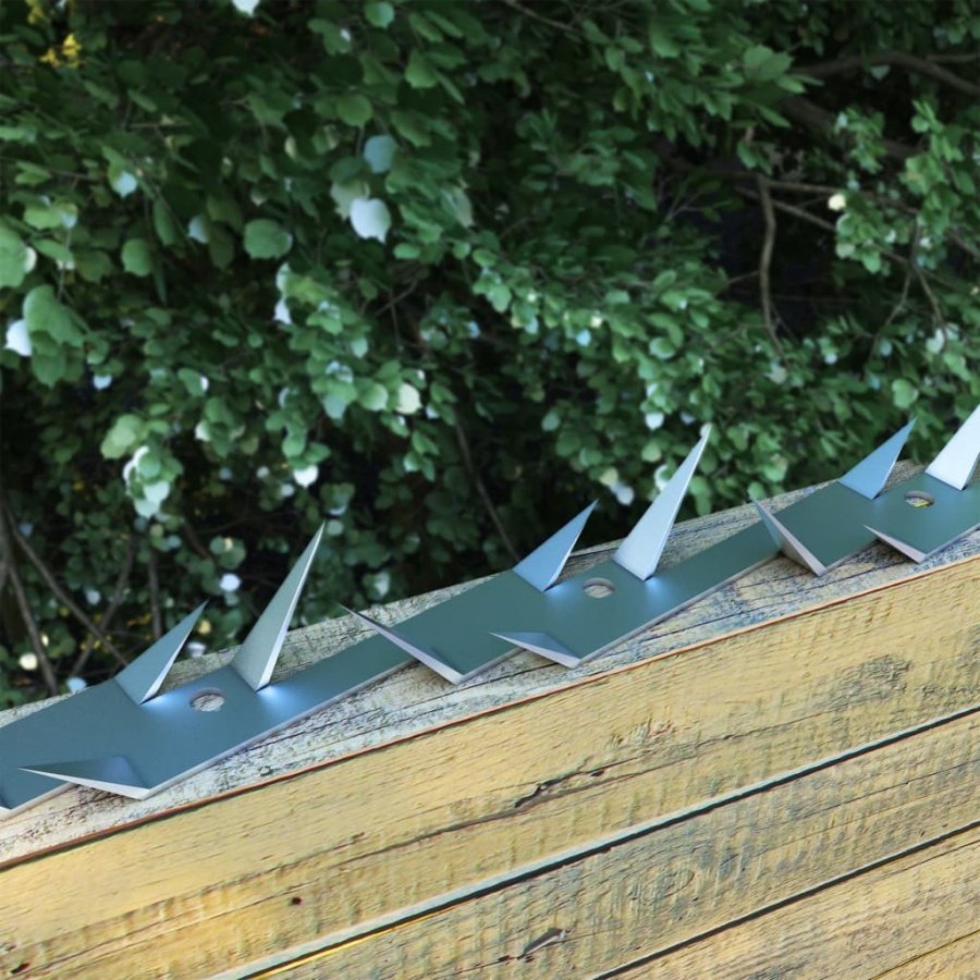 Kolce ochronne, 25 szt., stalowe, 1 m