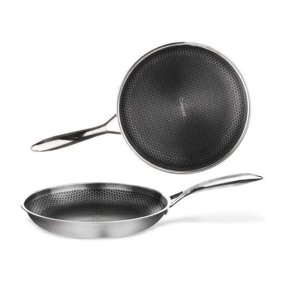 Patelnia stalowa nieprzywierająca, COOKCELL HYBRYD, 28 cm