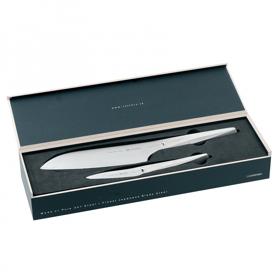 Zestaw dwóch noży CHROMA Type301 Porsche Design