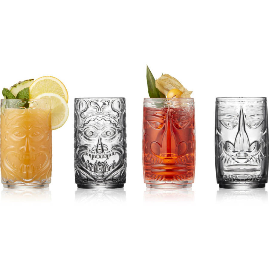 Szklanki do drinków ze szkła kryształowego Tiki 450 ml 4 sztuki 33783