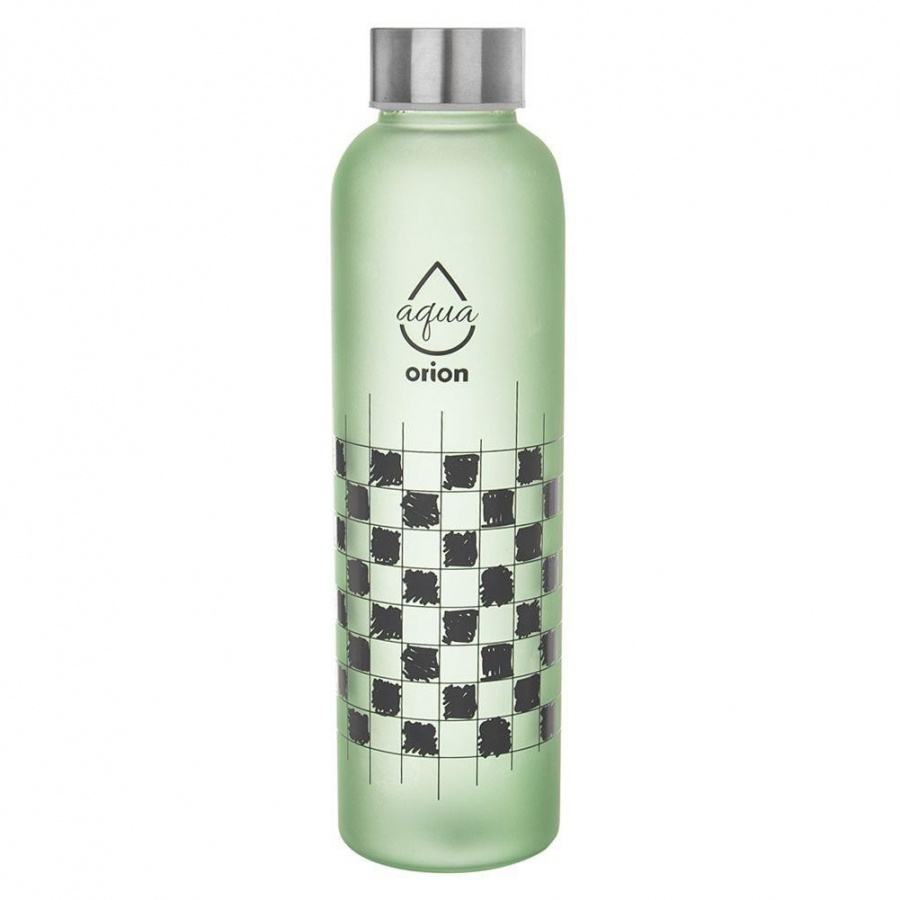 Butelka szklana bidon na wodę sok lemoniadę smoothie koktajl szachownica 600 ml