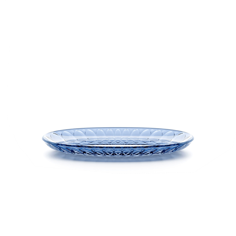 Taca owalna 32 cm - niebiski denim