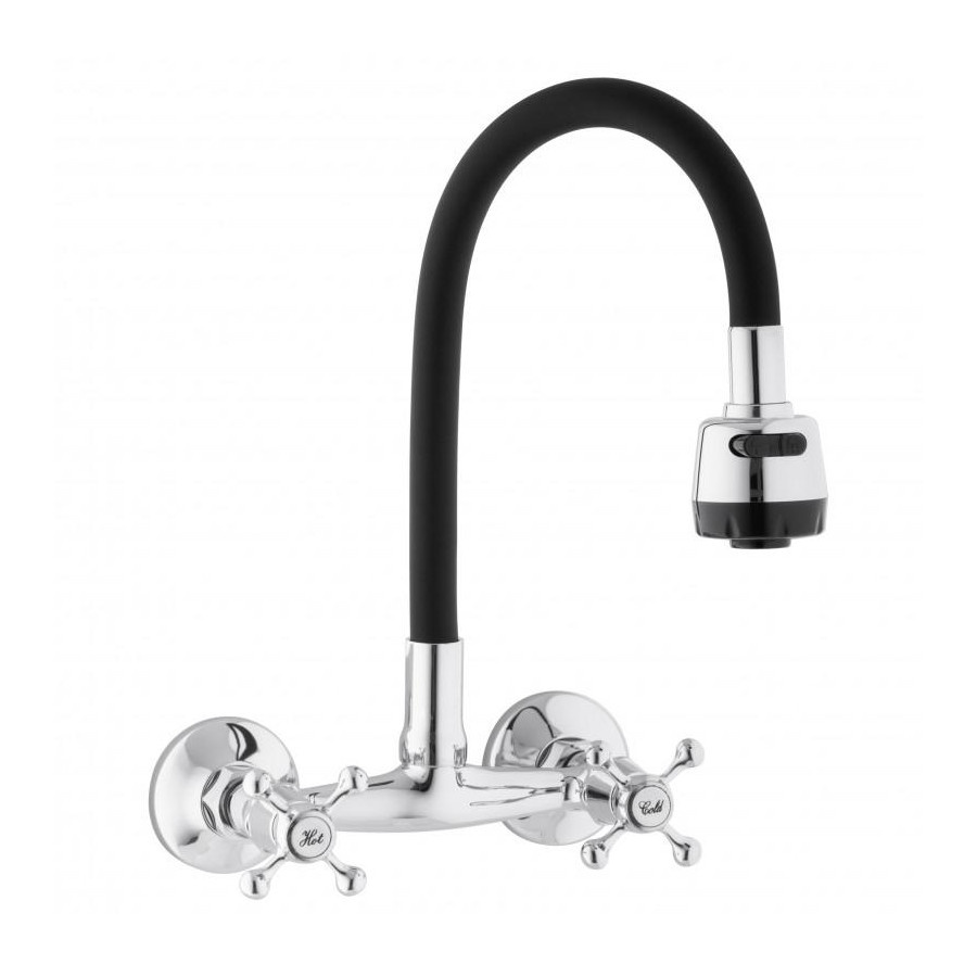 Bateria kuchenna ścienna elastyczna wylewka kran - yoka