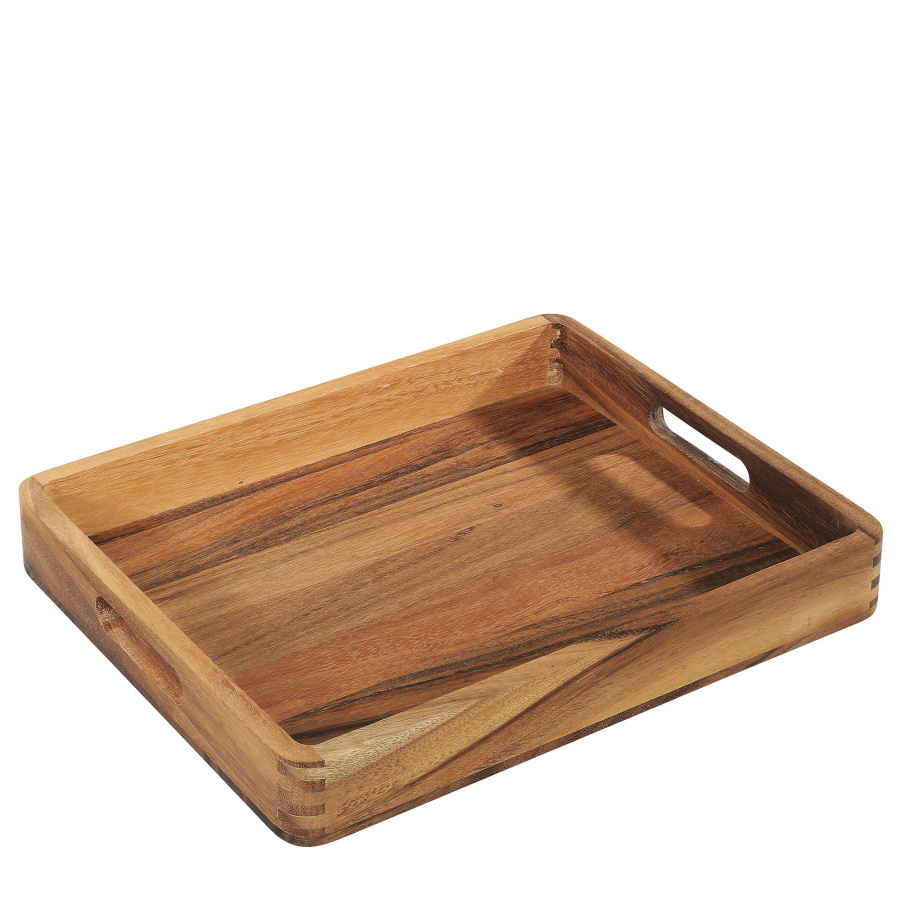 Taca do serwowania, akacja, 44 x 36 x 6 cm