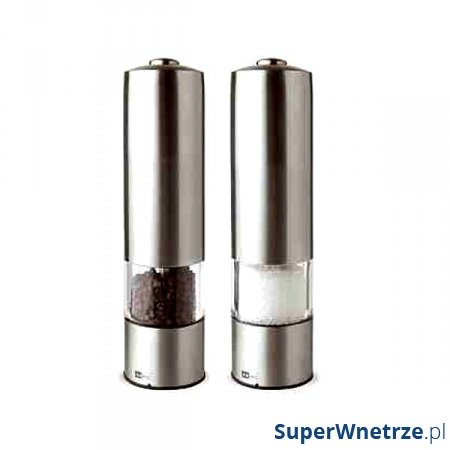 Zestaw młynków elektrycznych do soli i pierzu 19 cm AdHoc Profi