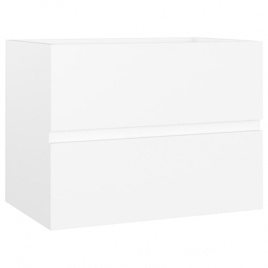 Szafka pod umywalkę, biała, 60x38,5x45 cm, płyta wiórowa