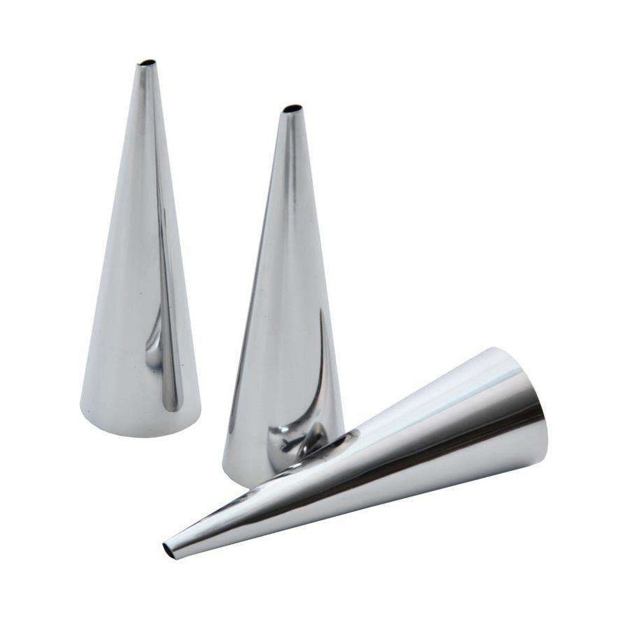 Rurki cukiernicze, foremki, formy stalowe do rurek, rożków, 3 sztuki