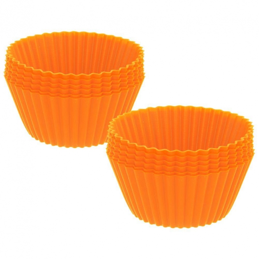 Forma do pieczenia muffinek, babeczek, na muffinki, silikonowa, foremki, 12 sztuk