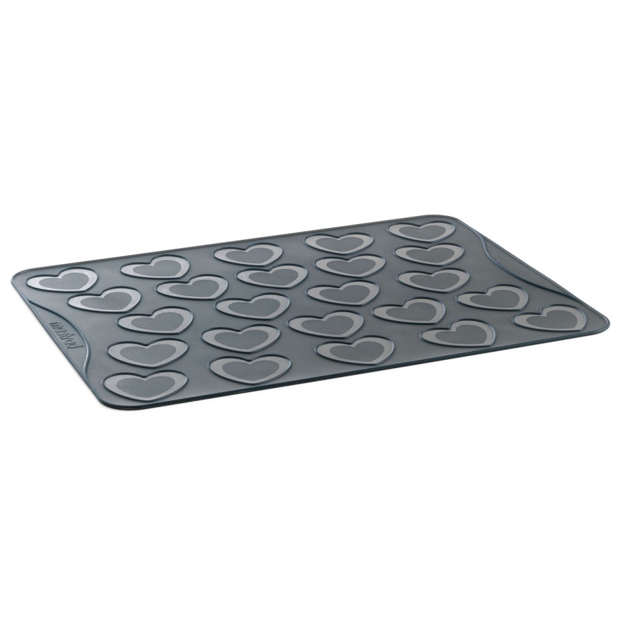 Mata silikonowa do makaroników, serca