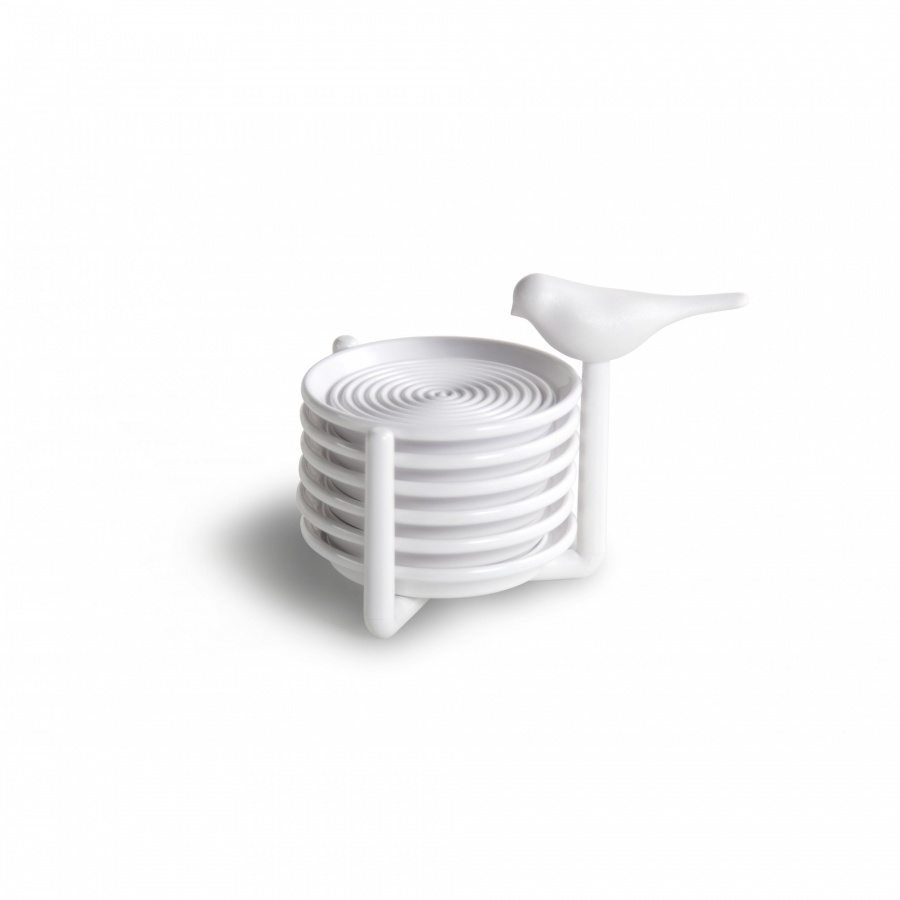 Podstawki pod napoje Sparrow białe 10303-WH