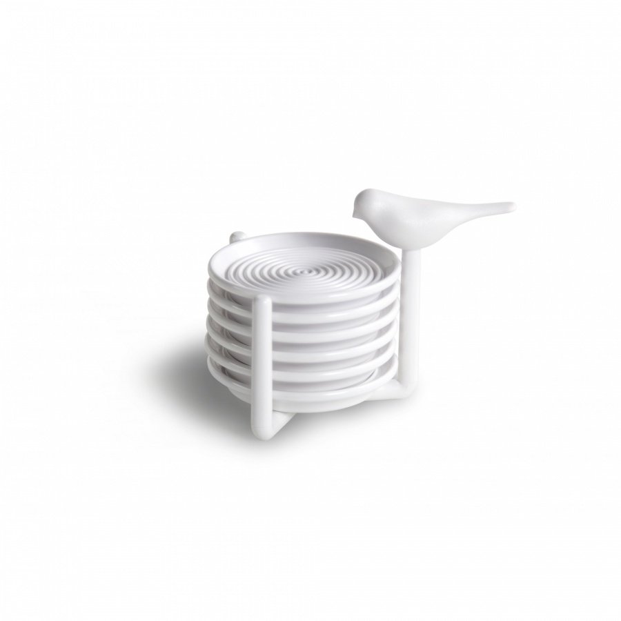 Podstawki pod napoje Sparrow białe 10303-WH