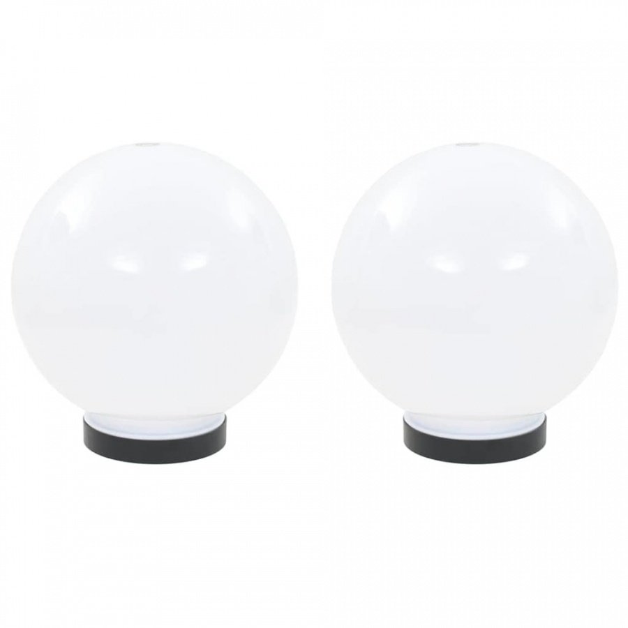 Lampy zewnętrzne LED, 2 szt., kule 20 cm, PMMA