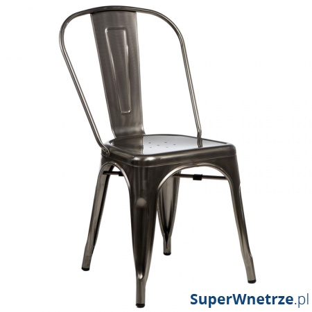 Krzesło D2 Paris w kolorze metalu