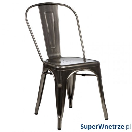 Krzesło D2 Paris w kolorze metalu