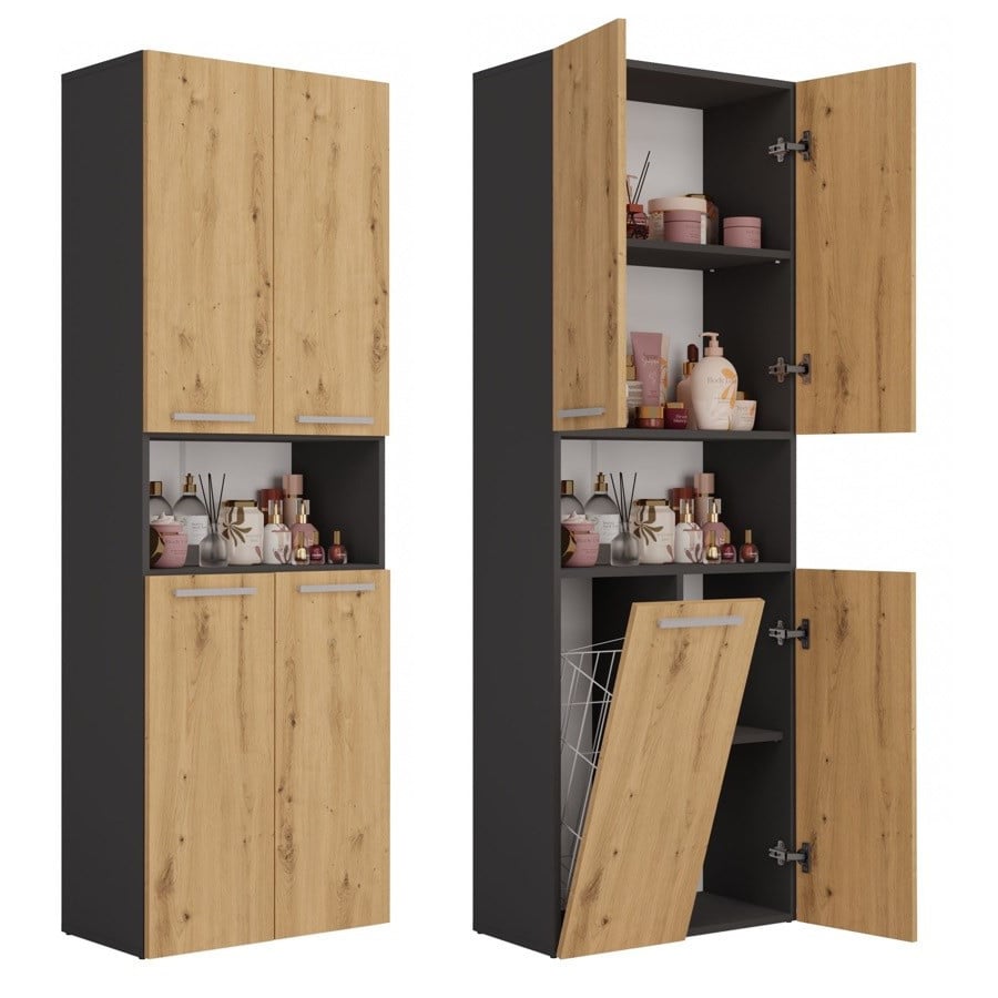 Słupek łazienkowy Nel 1K/DK ANTRACYT ARTISAN