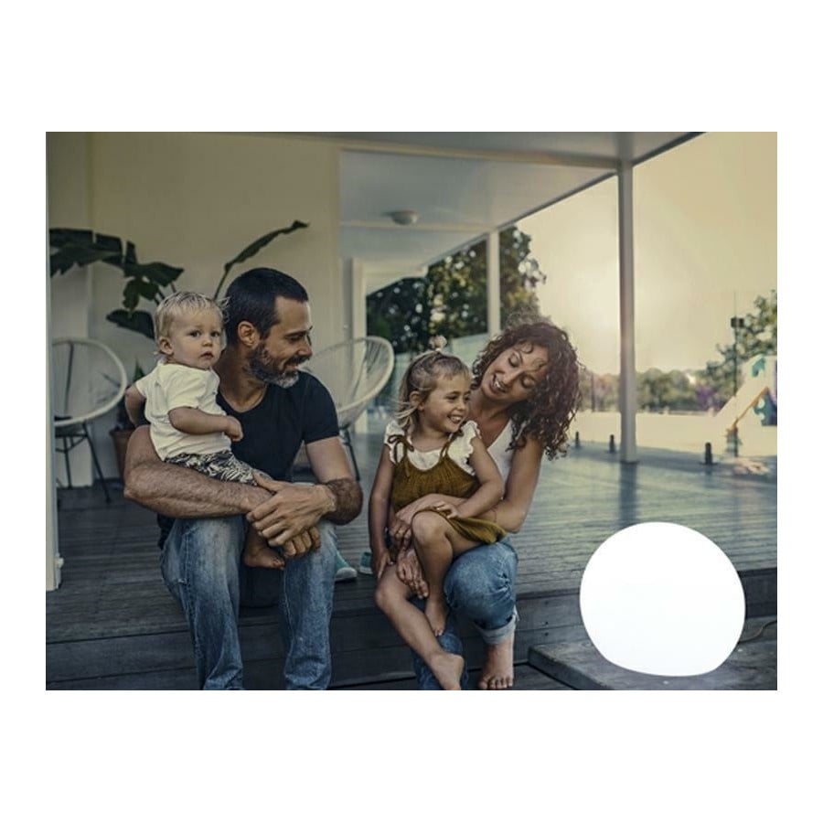 NEW GARDEN lampa ogrodowa BULY 20 CABLE biała