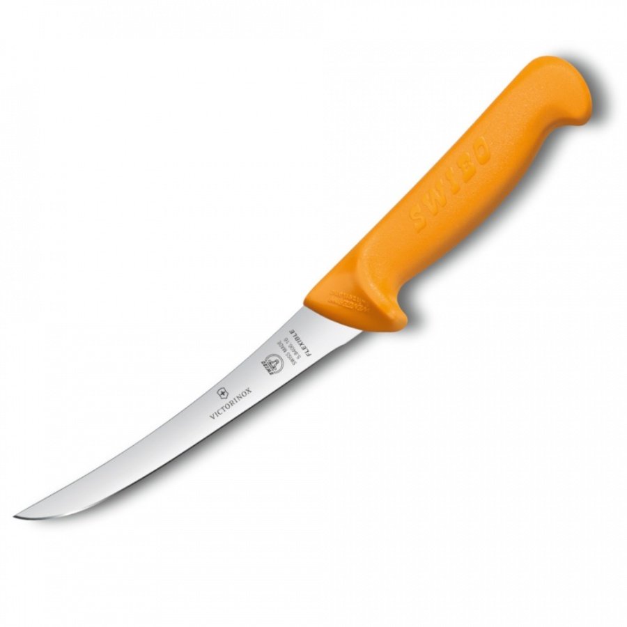 Victorinox - swibo - nóż trybownik - gładkie ostrze - 16 cm - pomarańczowy
