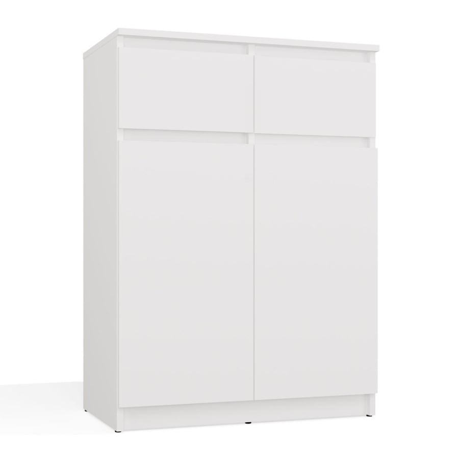 Komoda Malwa 2DD2S Szafka 2 Drzwi 2 Szuflady Do Salonu BIAŁY