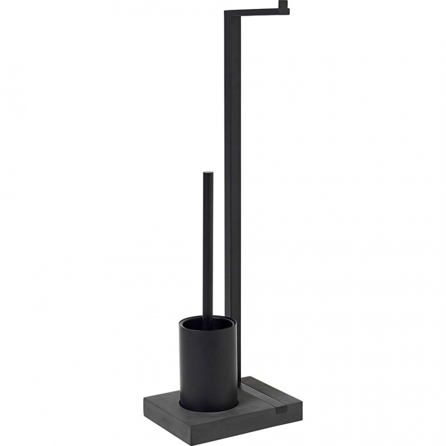 Szczotka WC ze stojakiem na papier Menoto Blomus czarna B69151