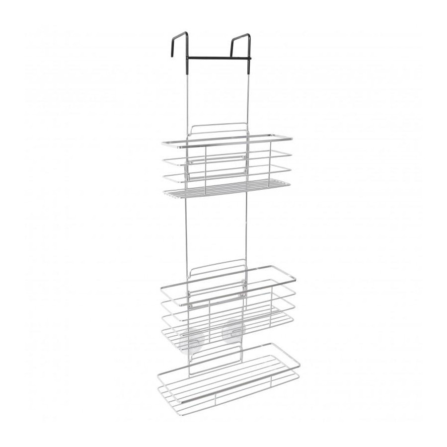 Półka łazienkowa zawieszana pod prysznic potrójna ze stali nierdzewnej - yoka