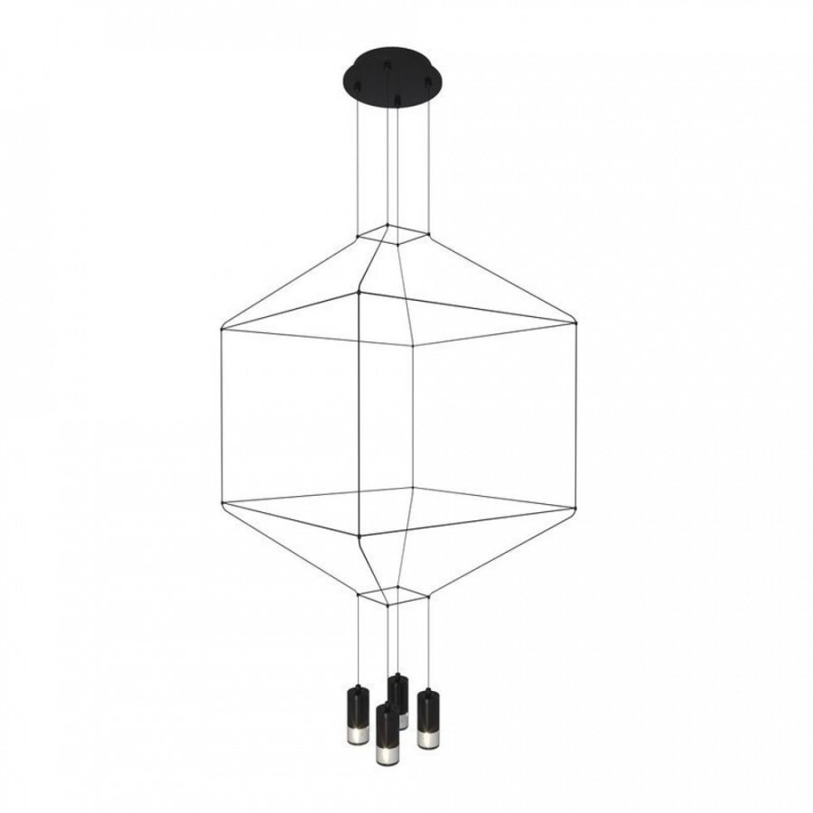 Lampa wisząca linea-4 czarna 45 cm