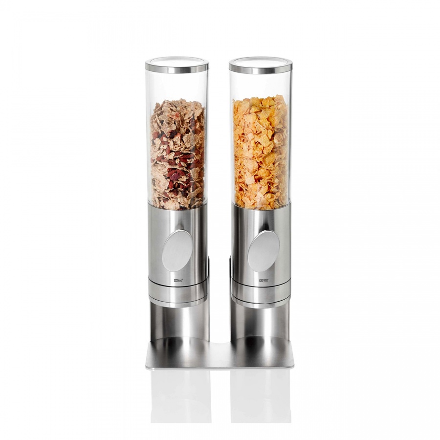 Zestaw dozowników do płatków AdHoc 1,5l Deposito duo srebrny