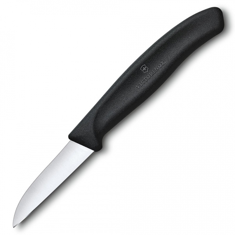 Victorinox - swiss classic - nóż do warzyw i owoców - gładkie ostrze - 6 cm - czarny