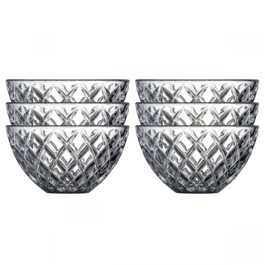 Miska sorrento 12 cm 6 sztuk przeźroczysta 29029