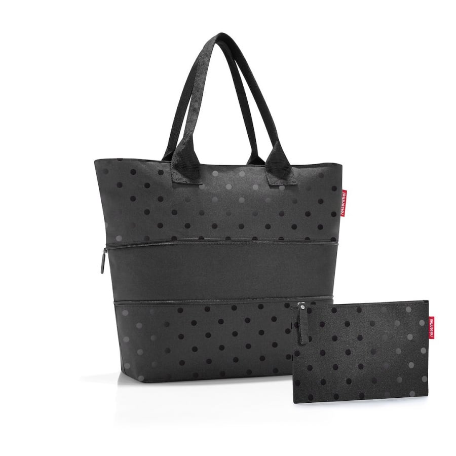 Torba SHOPPER E1 set #1, glossy dots black
