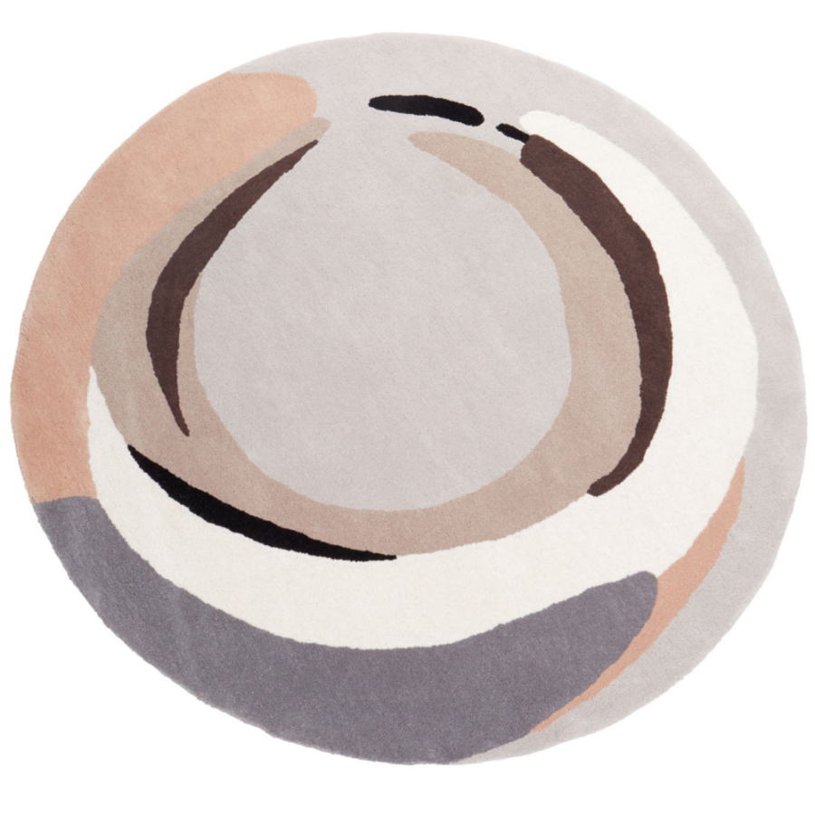 Dywan wełniany ⌀ 140 cm wielokolorowy sargodha