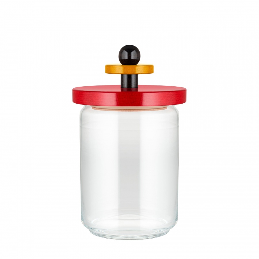 Szklany słoik 1 l- czerwony