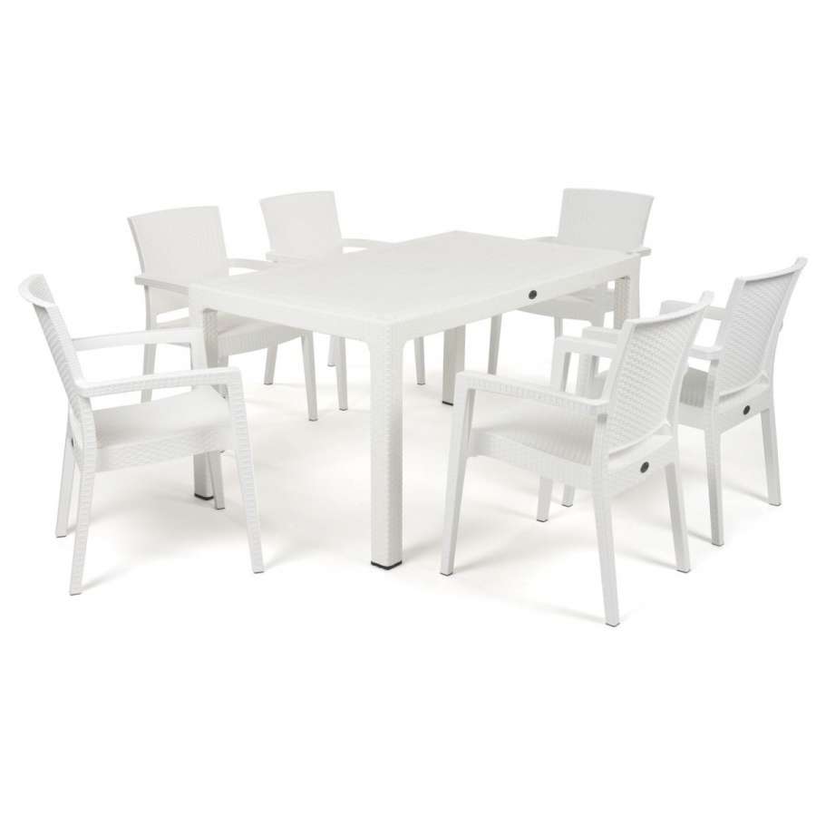 Zestaw LIVERNO 6+1 : Kolor - White