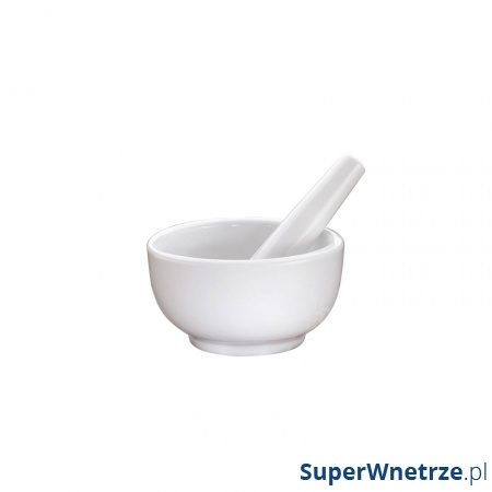 Moździerz z tłuczkiem 8 cm Kuchenprofi biały