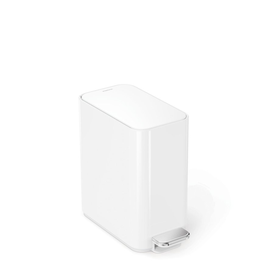 Kosz na śmieci pedałowy 5l - biały