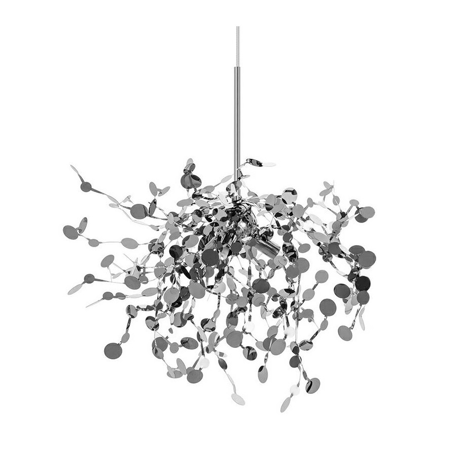 Lampa wisząca MONETE SINGLE chrom - metal