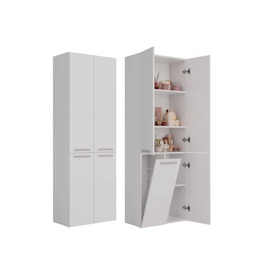 Słupek łazienkowy Nel 1K/DD BIAŁY