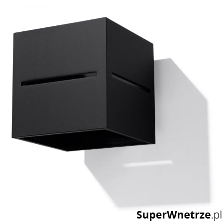 Kinkiet 10x12cm Sollux Lighting Lobo czarny